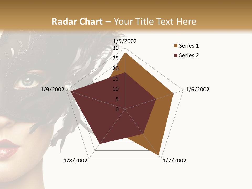 Woman Beautiful Black PowerPoint Template