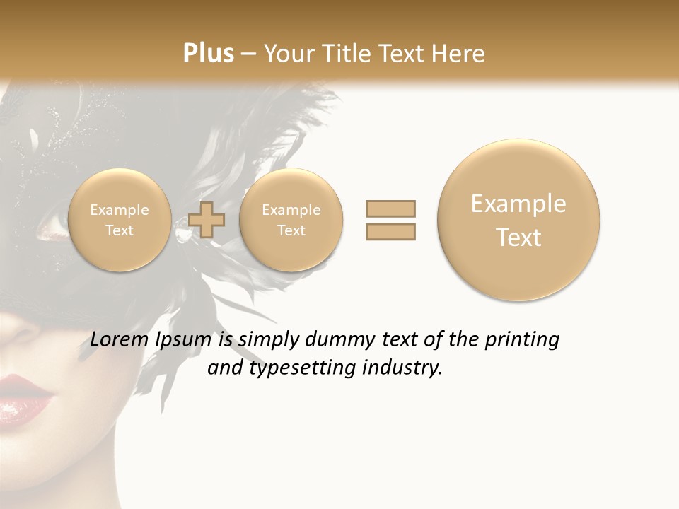 Woman Beautiful Black PowerPoint Template