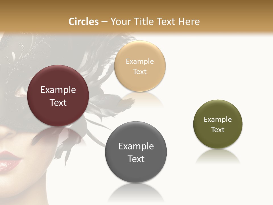 Woman Beautiful Black PowerPoint Template