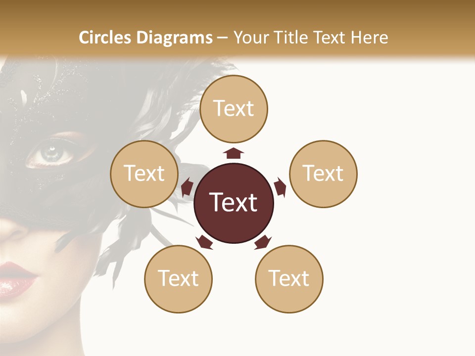 Woman Beautiful Black PowerPoint Template