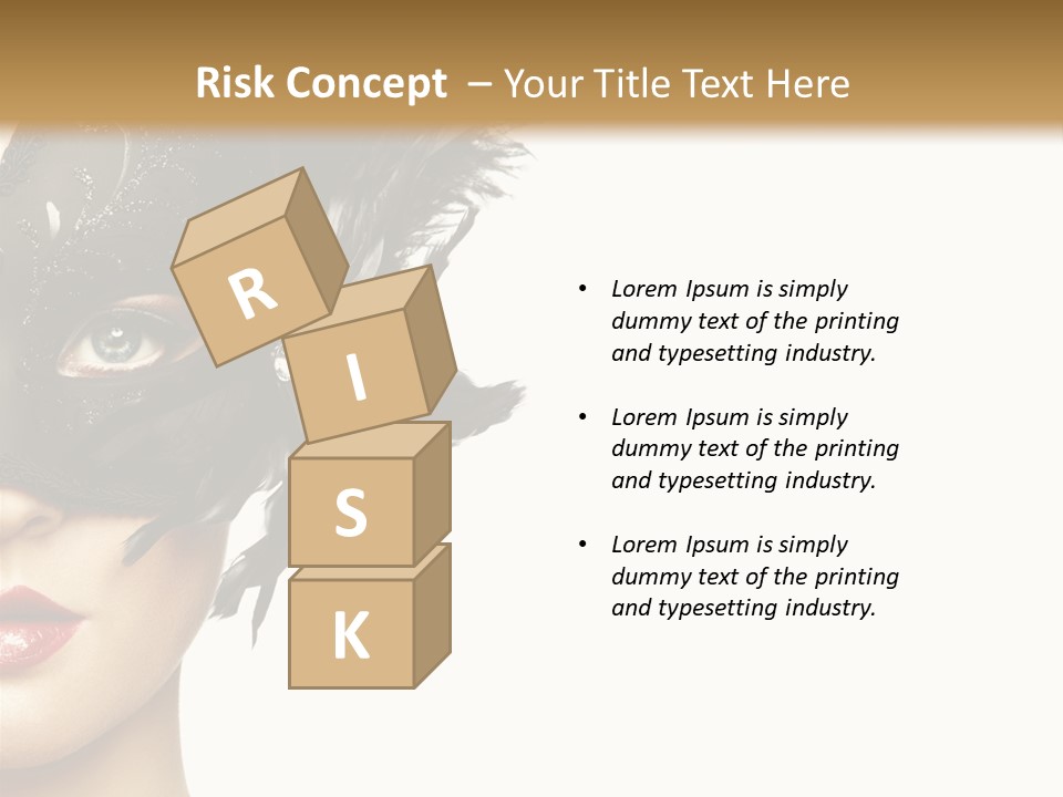 Woman Beautiful Black PowerPoint Template