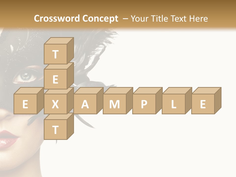 Woman Beautiful Black PowerPoint Template