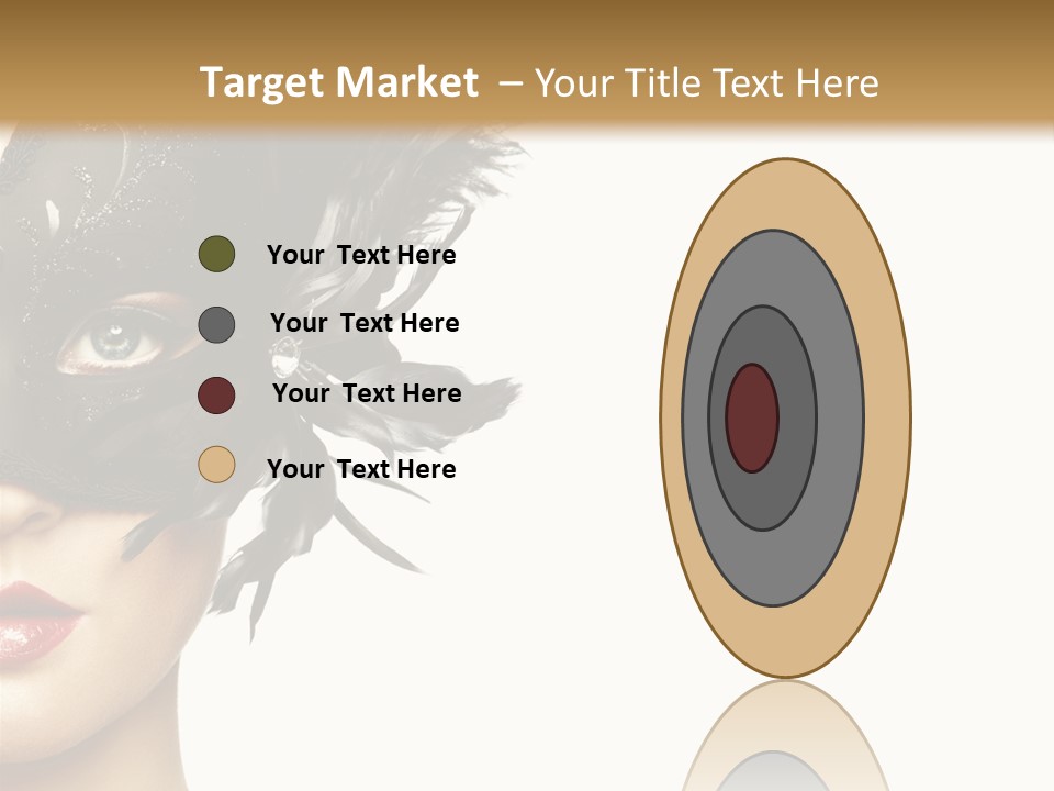 Woman Beautiful Black PowerPoint Template