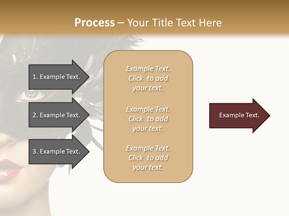 Woman Beautiful Black PowerPoint Template