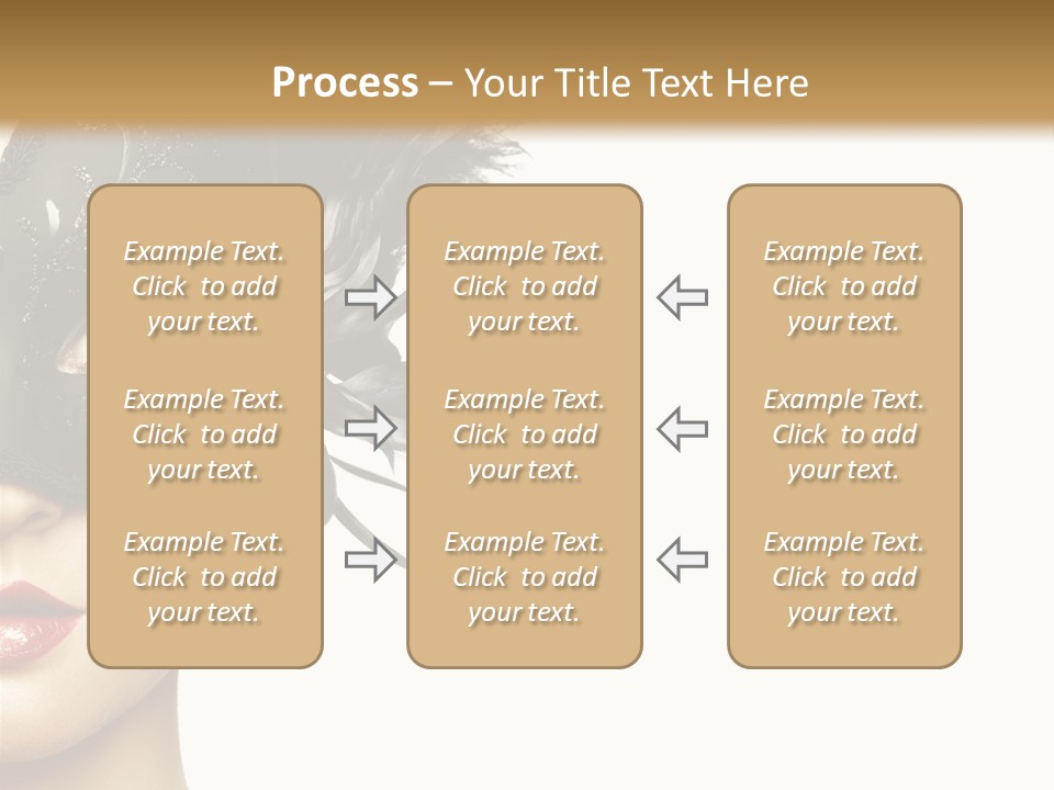 Woman Beautiful Black PowerPoint Template