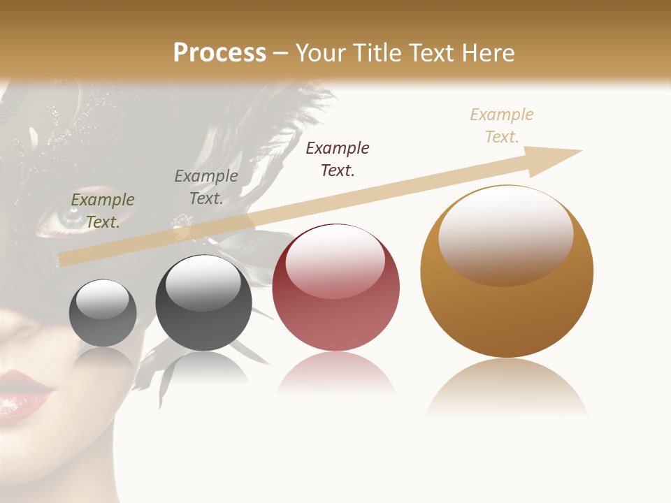 Woman Beautiful Black PowerPoint Template