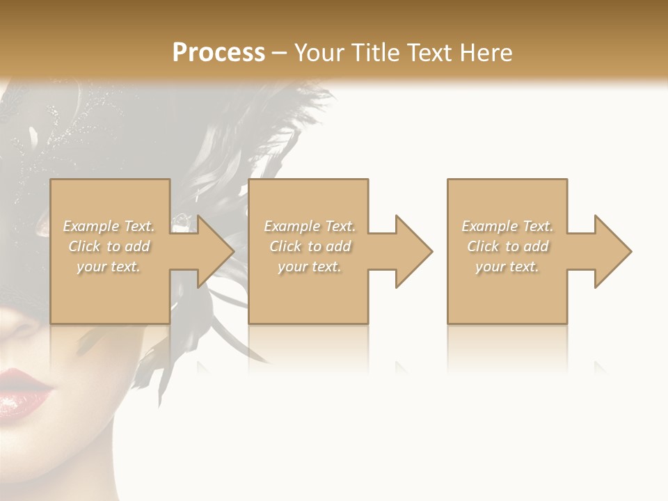 Woman Beautiful Black PowerPoint Template