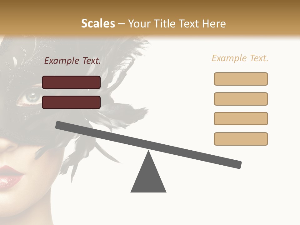 Woman Beautiful Black PowerPoint Template
