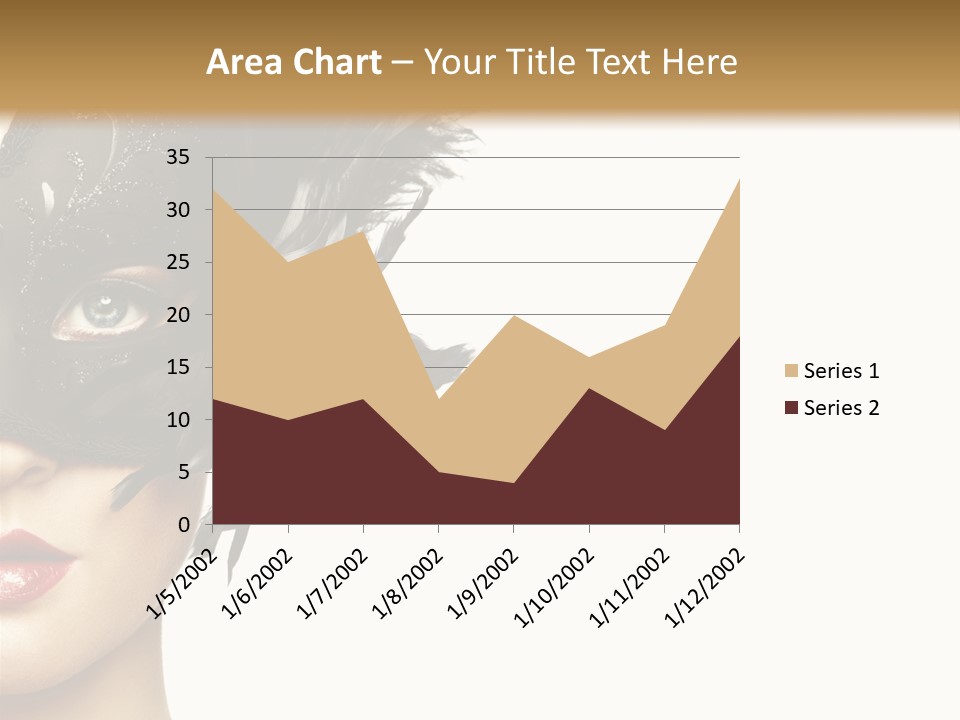 Woman Beautiful Black PowerPoint Template