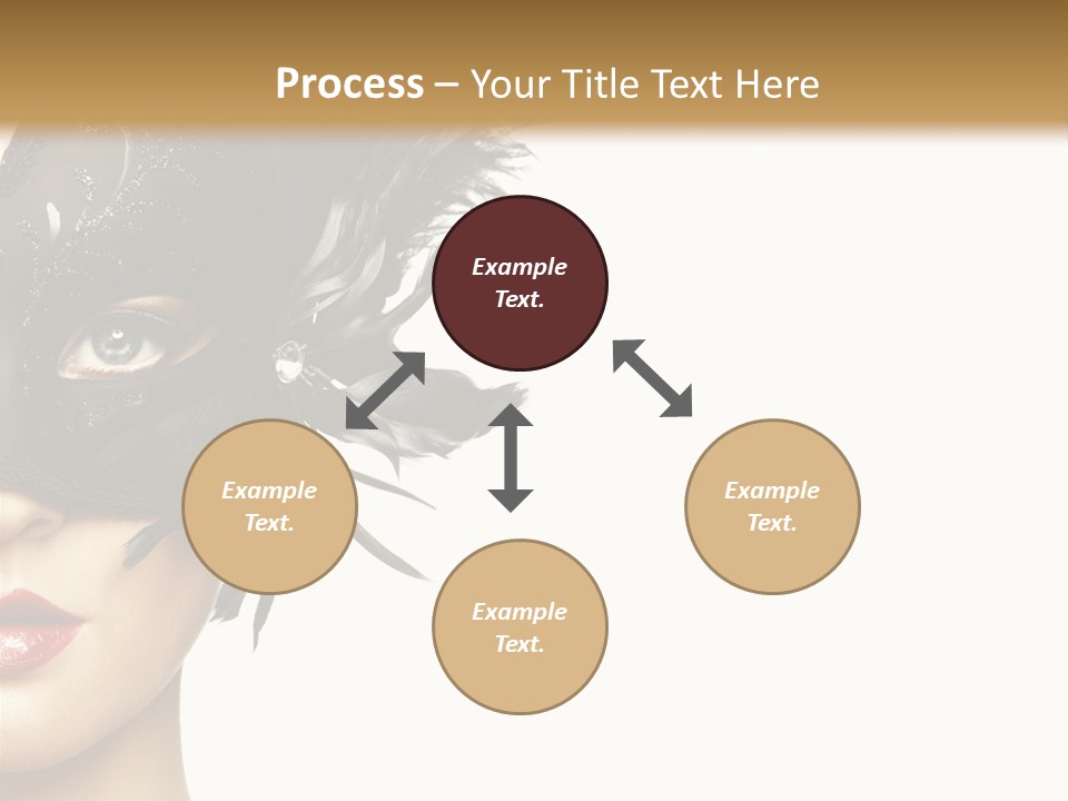 Woman Beautiful Black PowerPoint Template