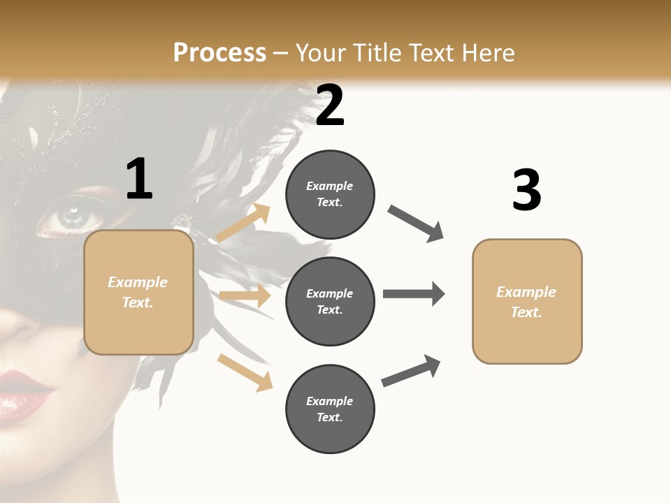 Woman Beautiful Black PowerPoint Template