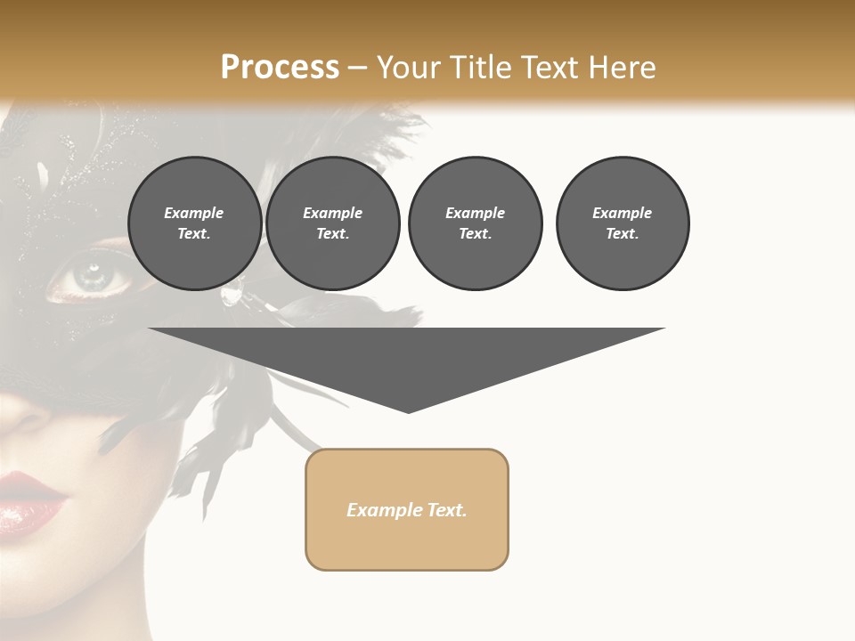 Woman Beautiful Black PowerPoint Template