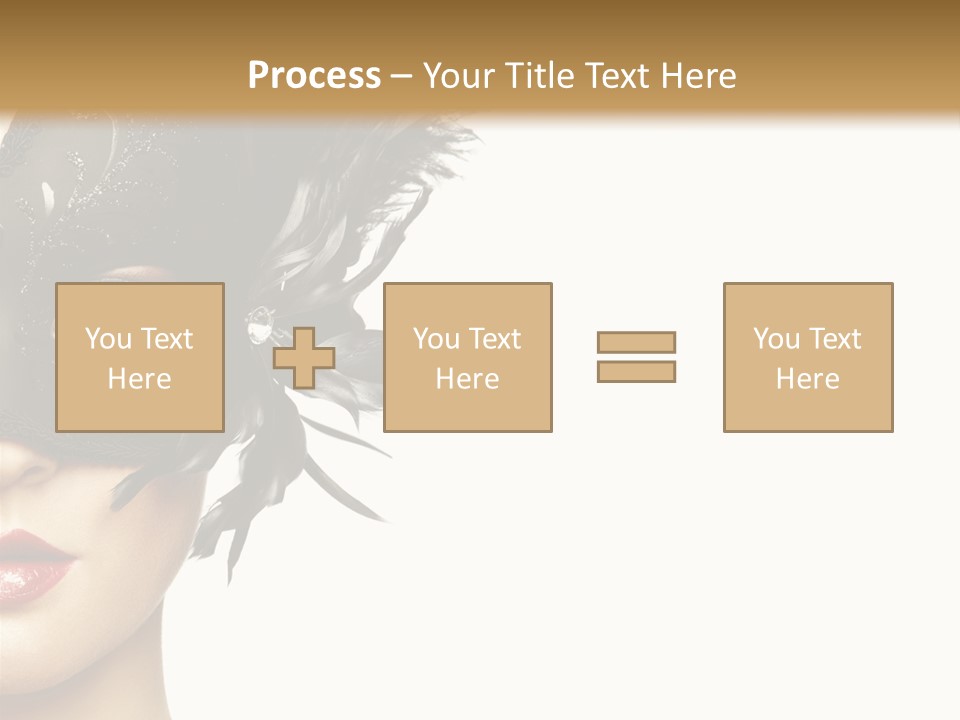 Woman Beautiful Black PowerPoint Template