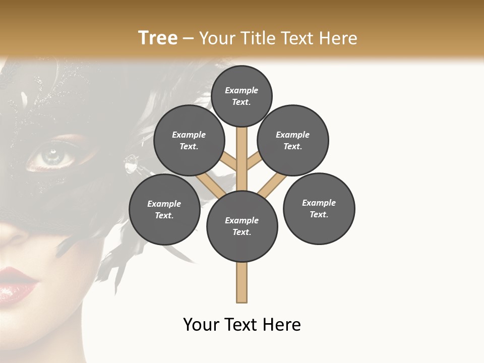 Woman Beautiful Black PowerPoint Template