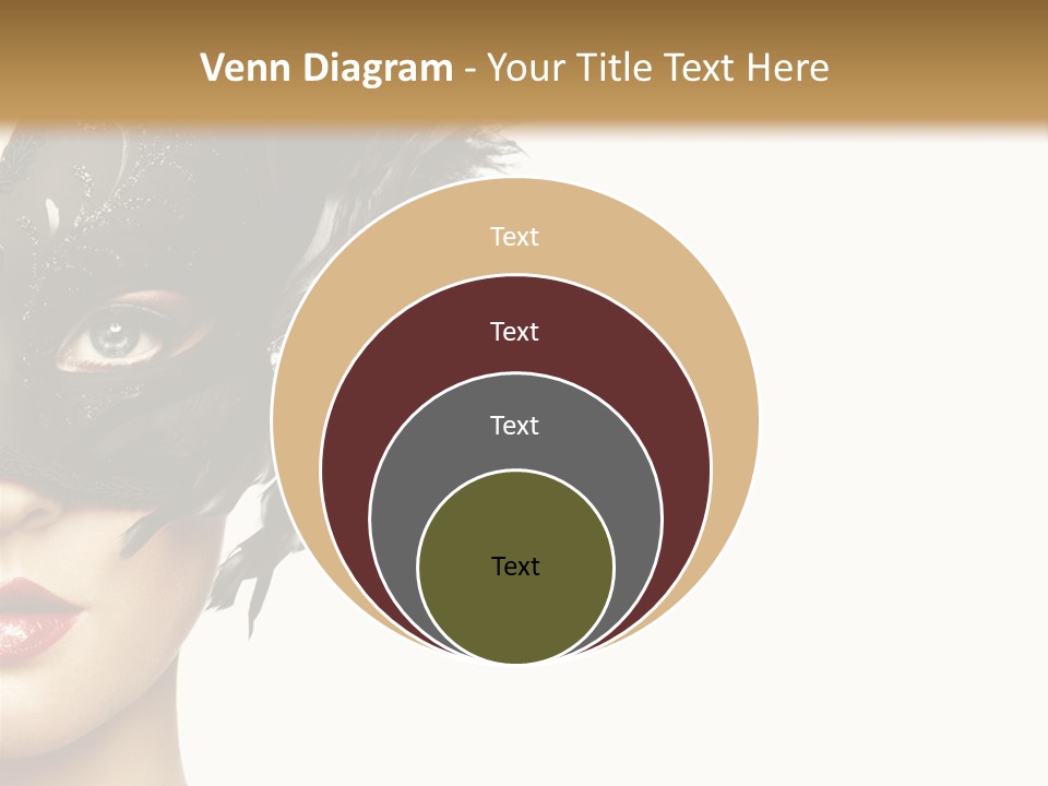 Woman Beautiful Black PowerPoint Template