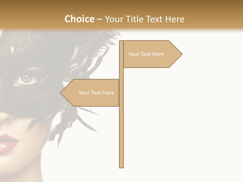 Woman Beautiful Black PowerPoint Template