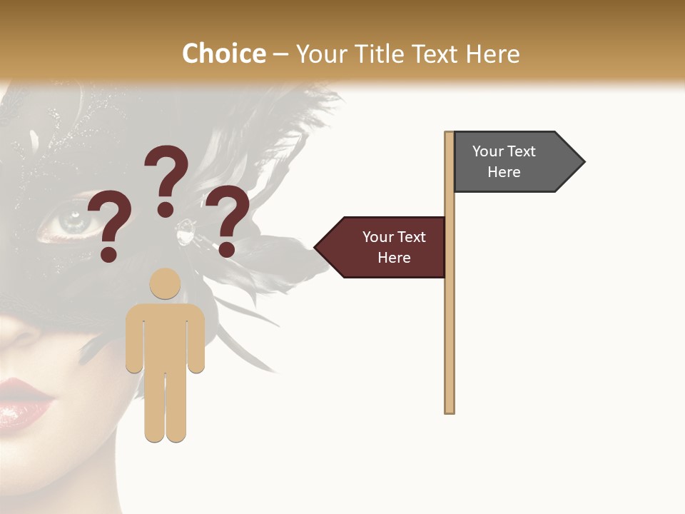 Woman Beautiful Black PowerPoint Template