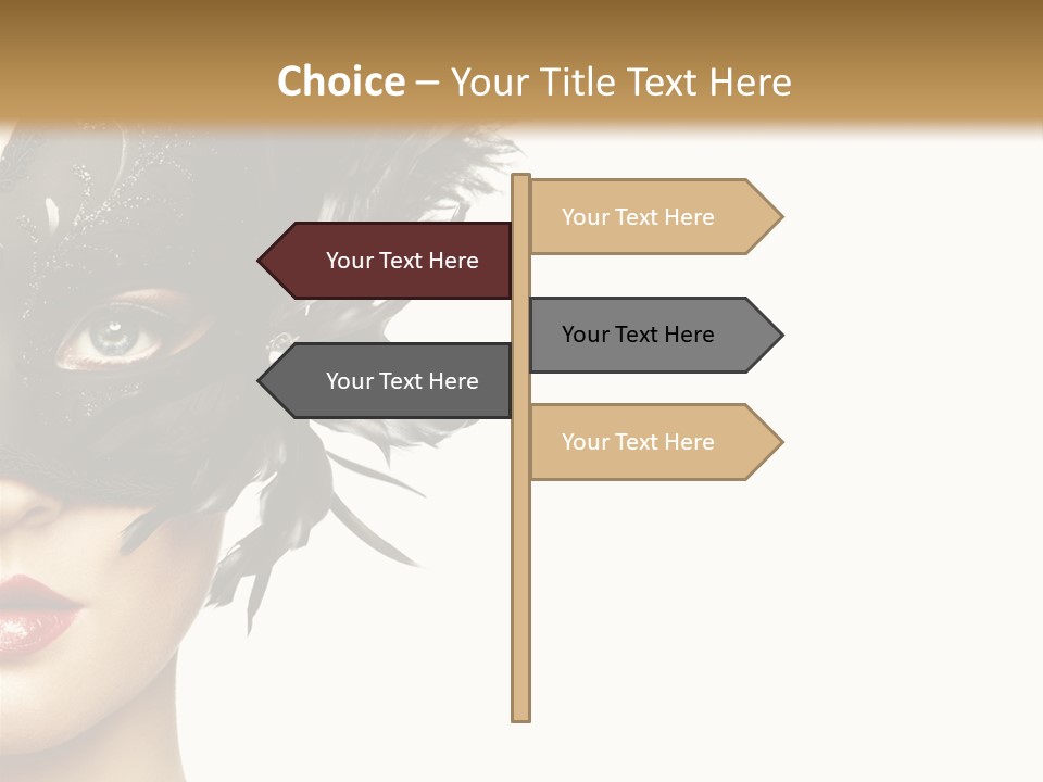 Woman Beautiful Black PowerPoint Template