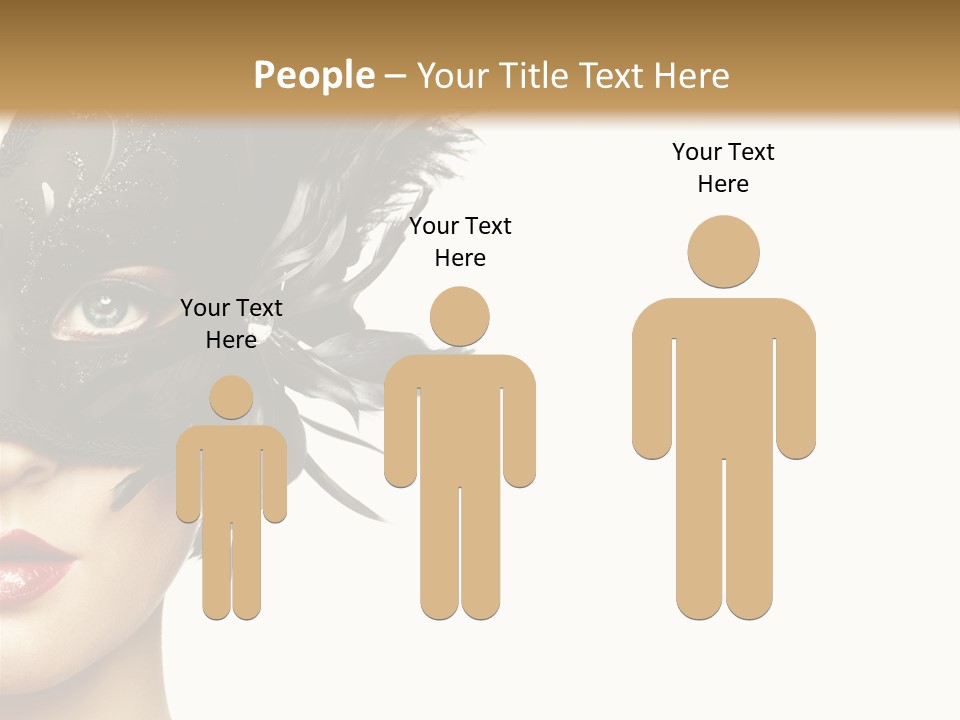 Woman Beautiful Black PowerPoint Template