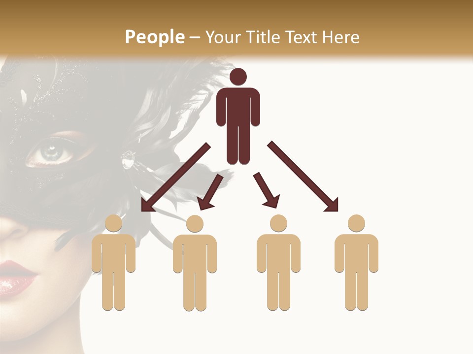 Woman Beautiful Black PowerPoint Template