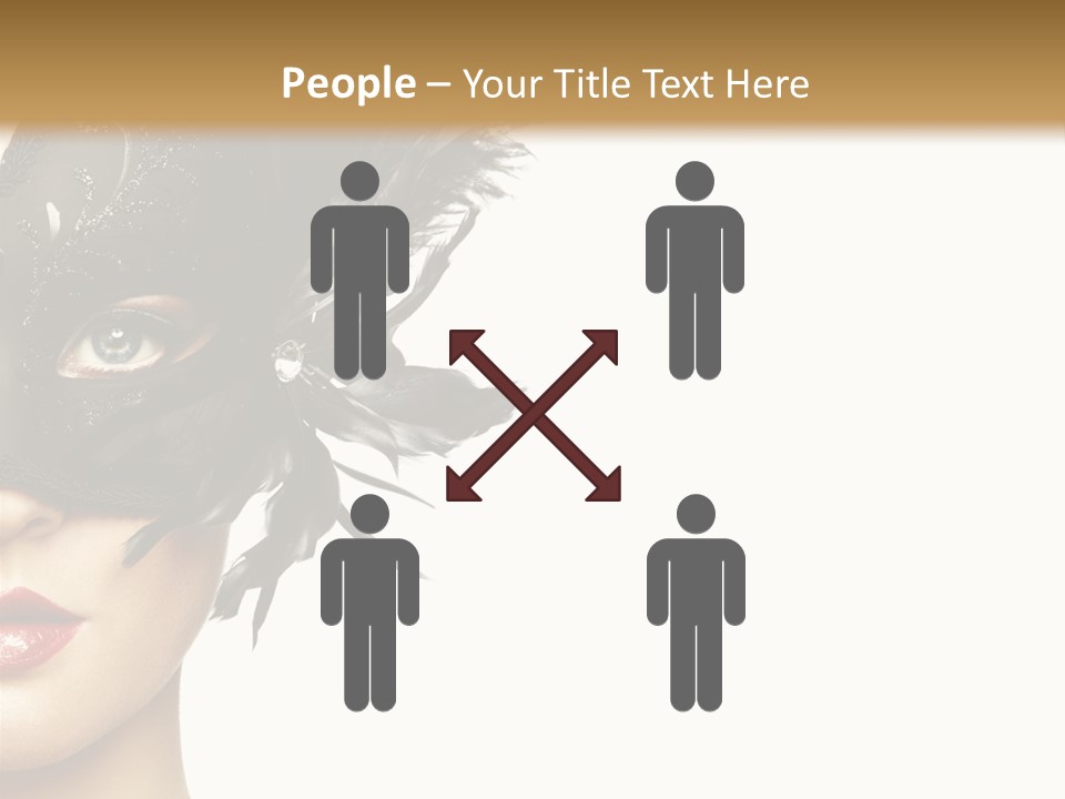 Woman Beautiful Black PowerPoint Template