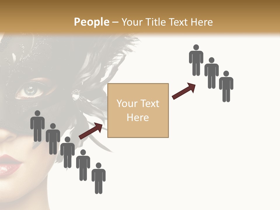 Woman Beautiful Black PowerPoint Template