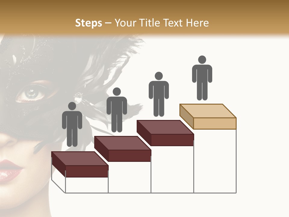 Woman Beautiful Black PowerPoint Template