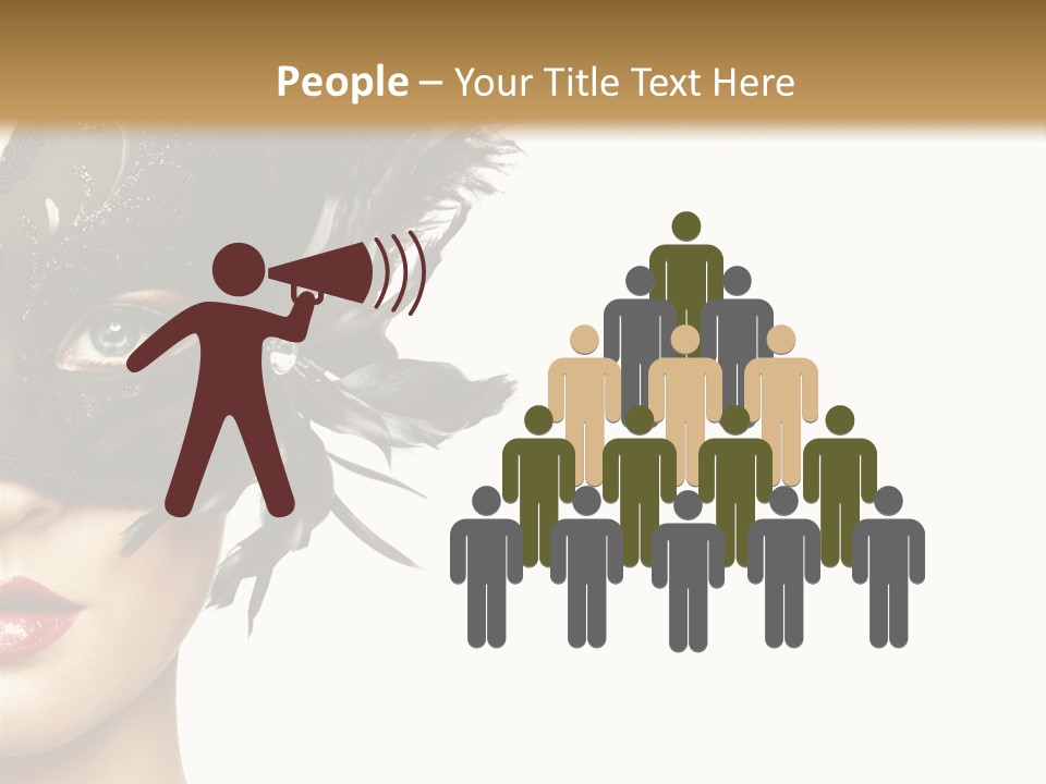 Woman Beautiful Black PowerPoint Template