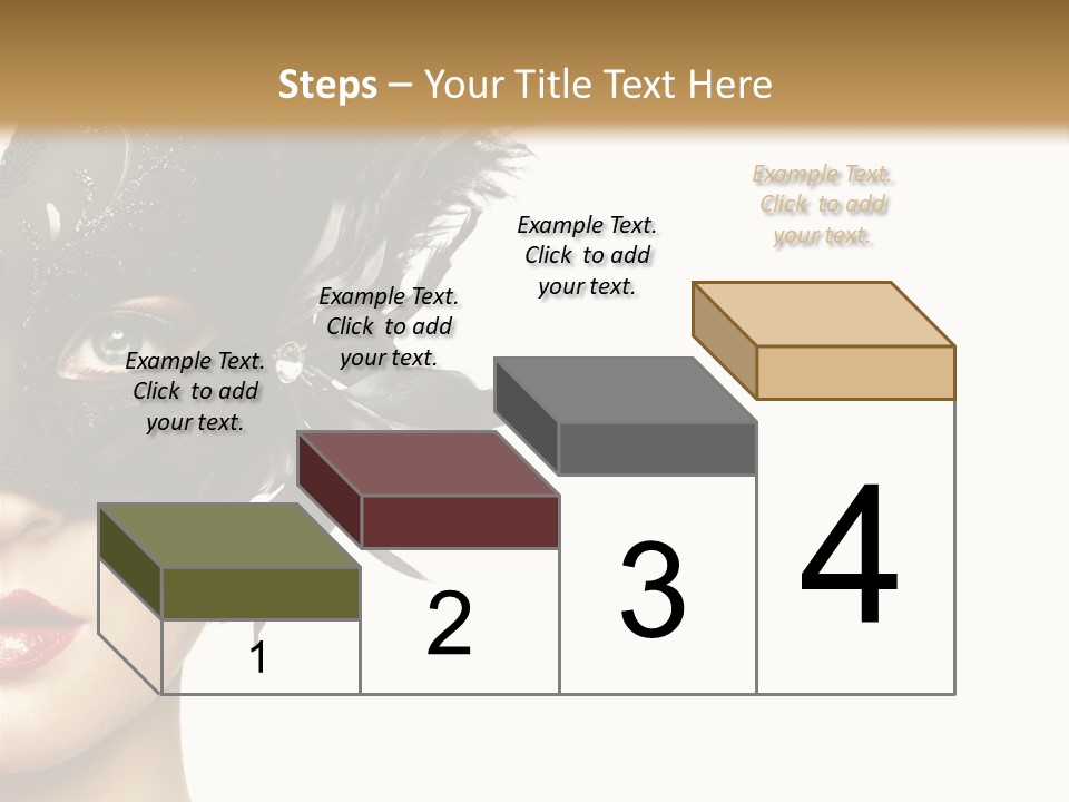 Woman Beautiful Black PowerPoint Template