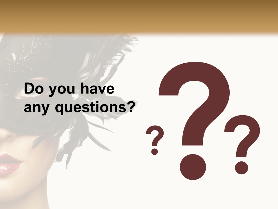 Woman Beautiful Black PowerPoint Template