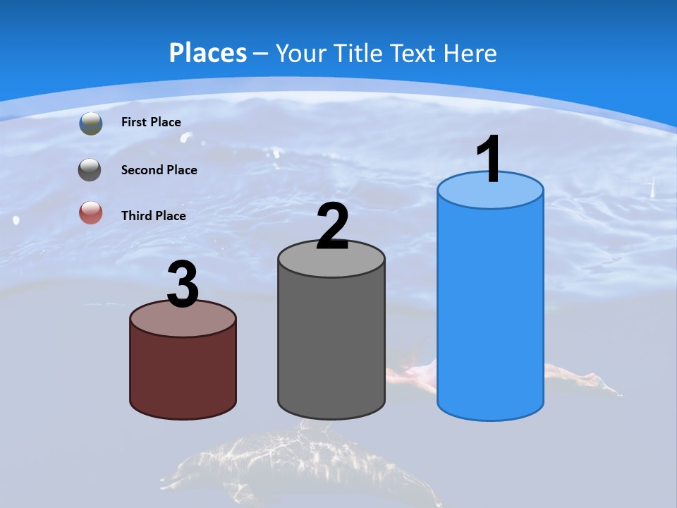 Ocean Marine Swimmer PowerPoint Template