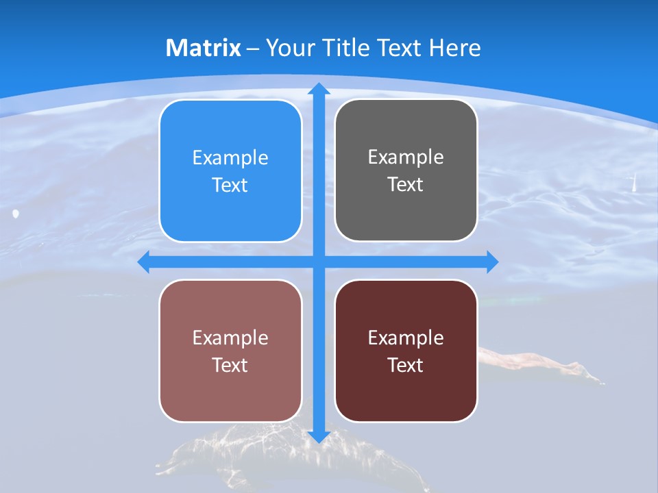 Ocean Marine Swimmer PowerPoint Template