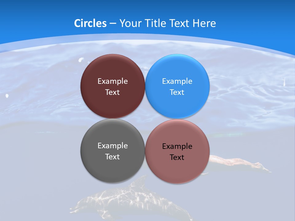 Ocean Marine Swimmer PowerPoint Template