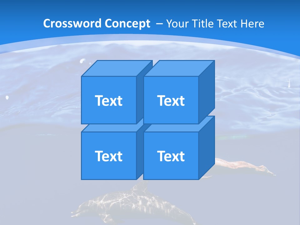 Ocean Marine Swimmer PowerPoint Template