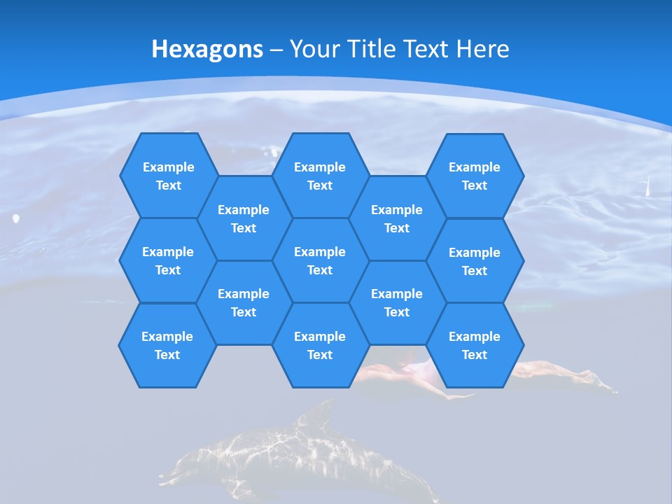 Ocean Marine Swimmer PowerPoint Template