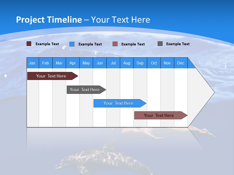 Ocean Marine Swimmer PowerPoint Template