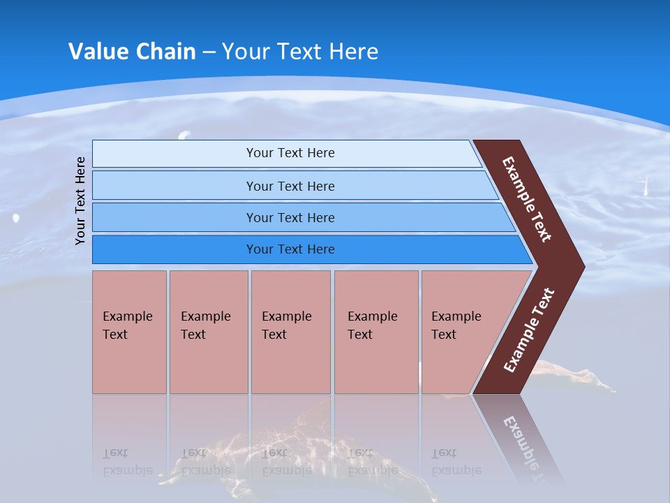 Ocean Marine Swimmer PowerPoint Template