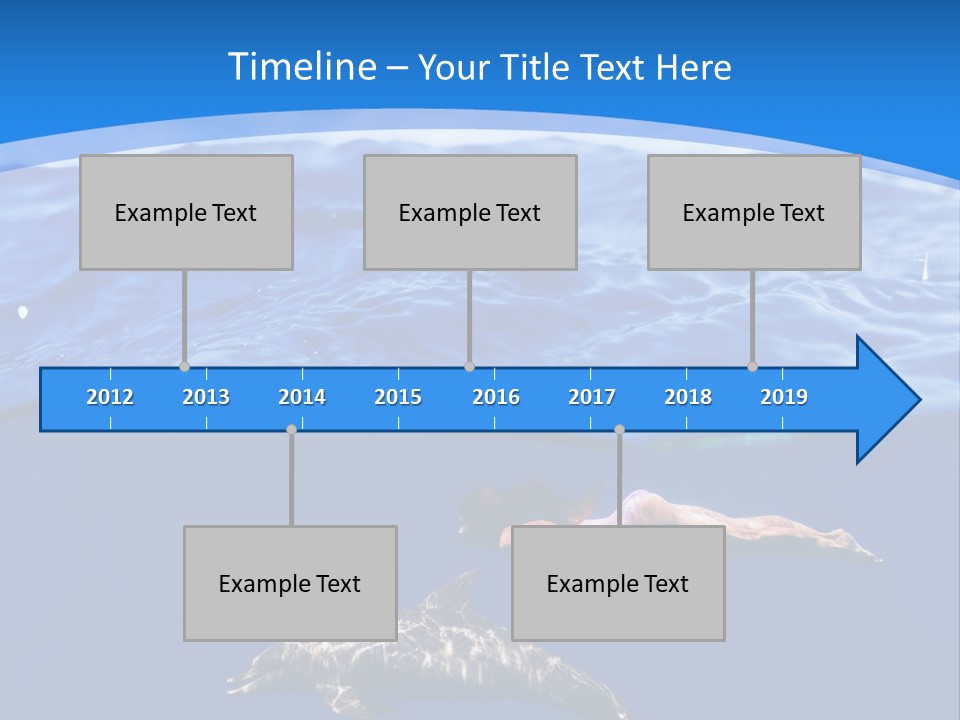 Ocean Marine Swimmer PowerPoint Template