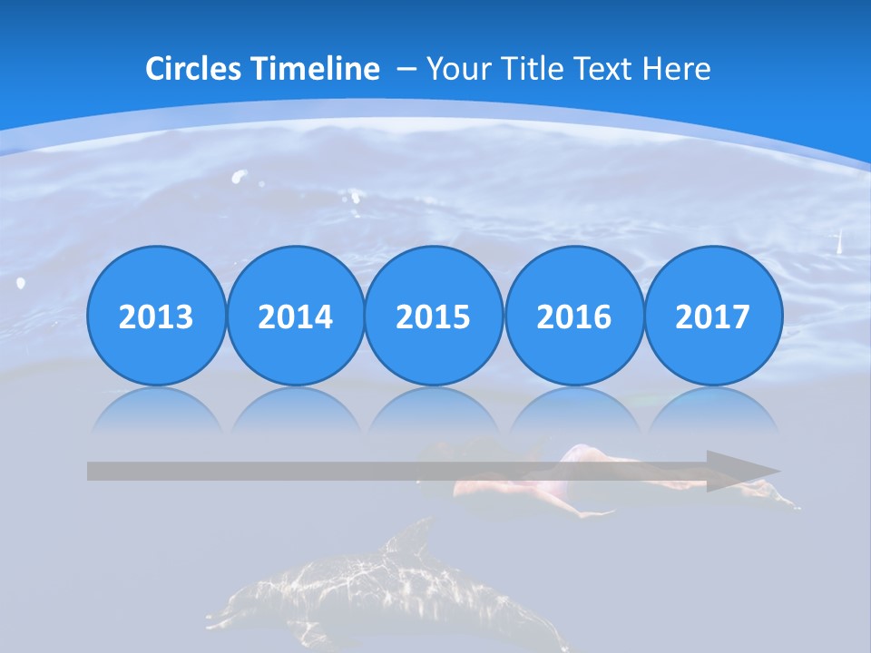 Ocean Marine Swimmer PowerPoint Template