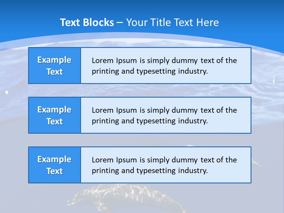 Ocean Marine Swimmer PowerPoint Template