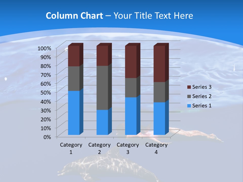 Ocean Marine Swimmer PowerPoint Template
