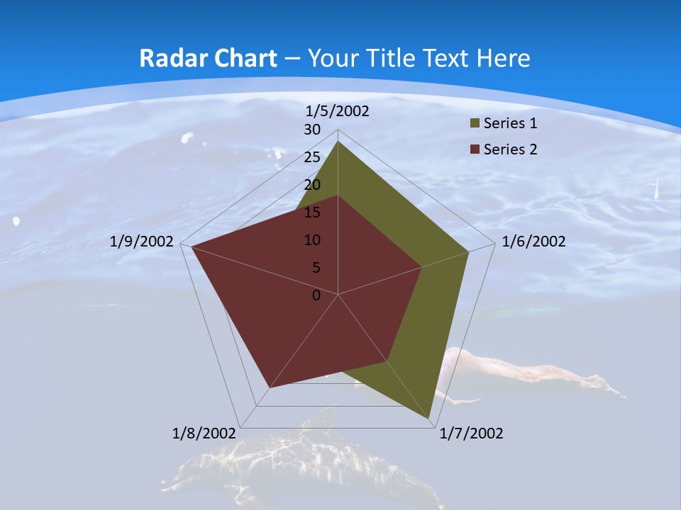Ocean Marine Swimmer PowerPoint Template