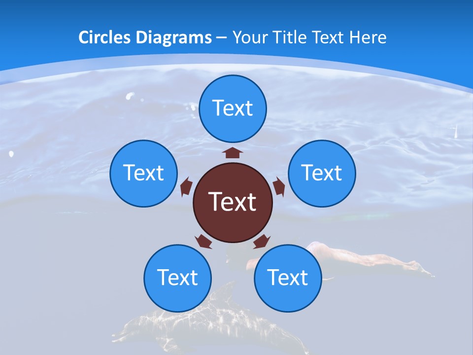 Ocean Marine Swimmer PowerPoint Template