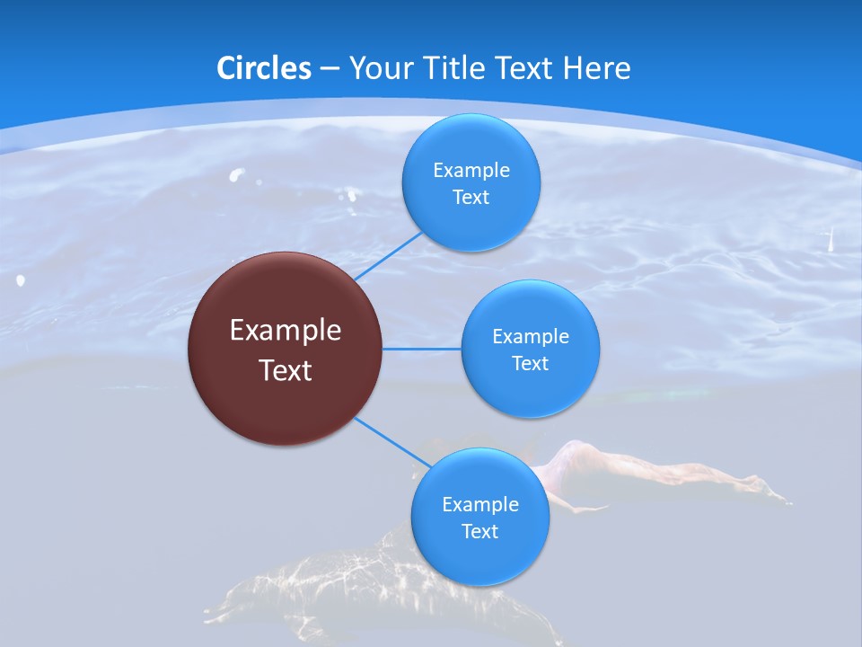 Ocean Marine Swimmer PowerPoint Template