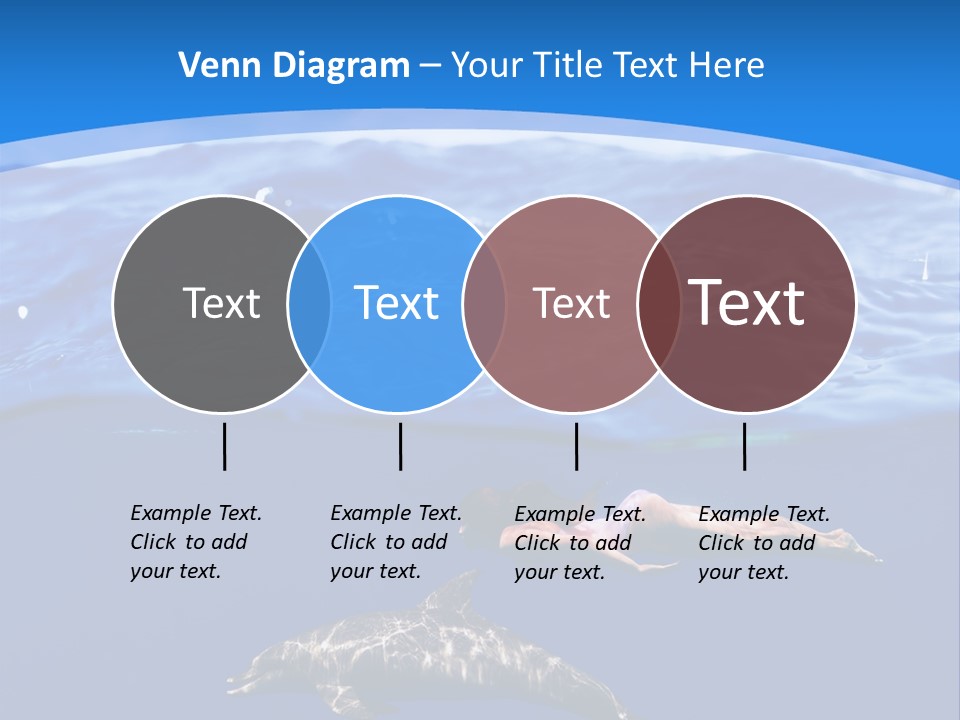 Ocean Marine Swimmer PowerPoint Template