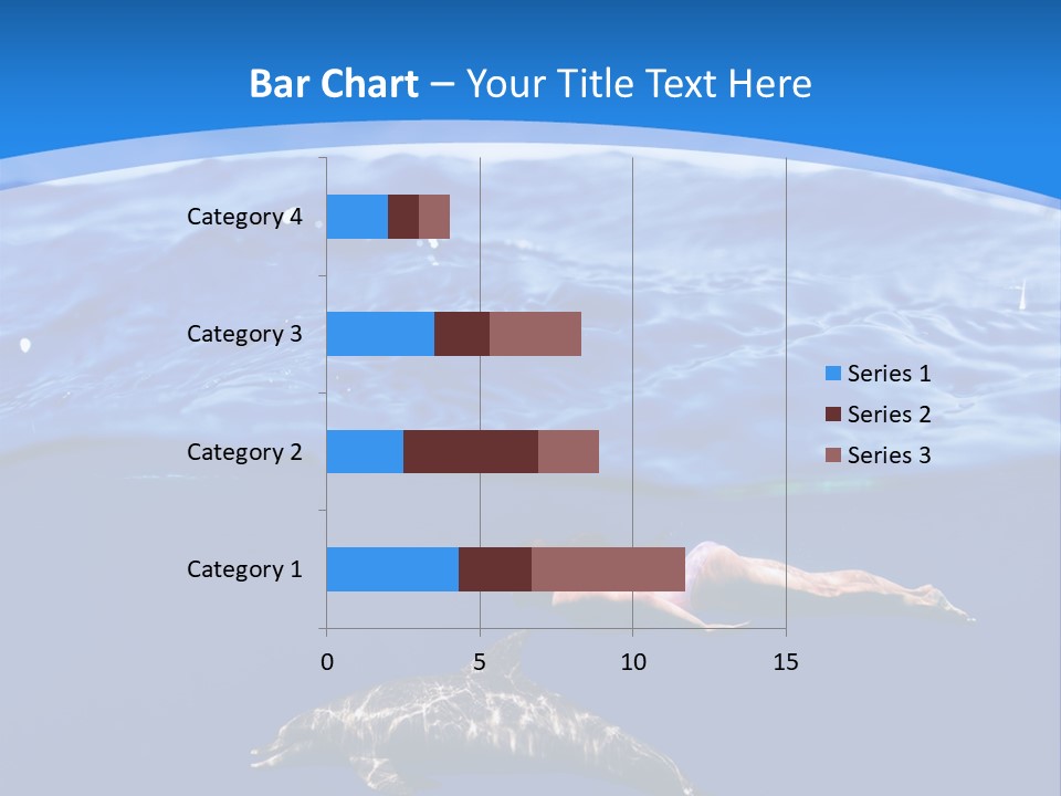 Ocean Marine Swimmer PowerPoint Template