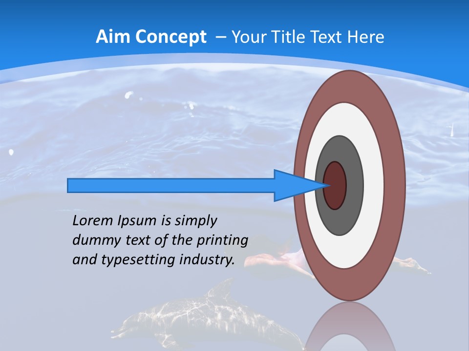 Ocean Marine Swimmer PowerPoint Template