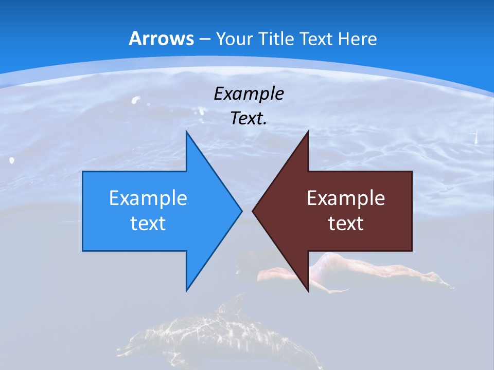 Ocean Marine Swimmer PowerPoint Template