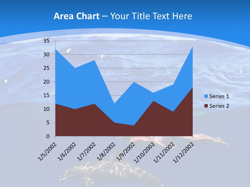 Ocean Marine Swimmer PowerPoint Template