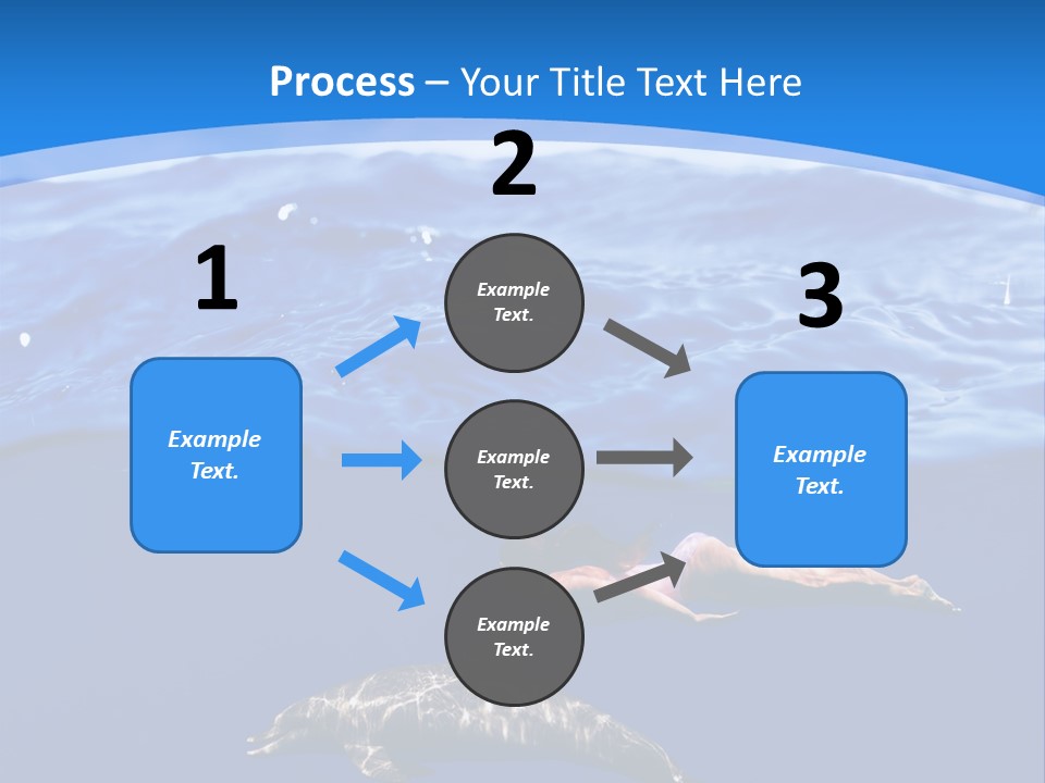 Ocean Marine Swimmer PowerPoint Template